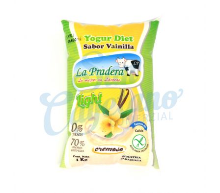 YOGUR DIET VAINILLA SACHET LA PRADERA 1L