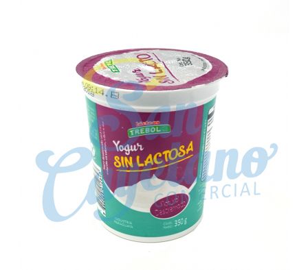 YOGUR DESC SIN LACTOSA NATURAL TREBOL 350GR