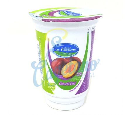 YOGUR DIETETICO CIRUELA POTE LA FORTUNA 180ML