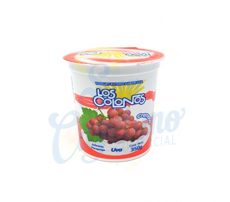 YOGUR ENTERO UVA POTE LOS COLONOS 350GR