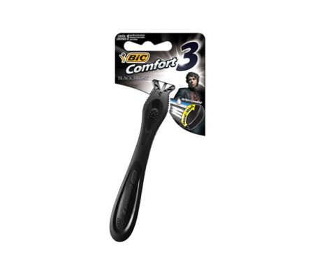 AFEITADORA COMFORT 3H  BLACKNIGHT BIC CTN(12)