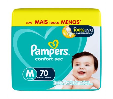 PAÑAL MED CONFORT SEC PAMPERS 70UN (2)