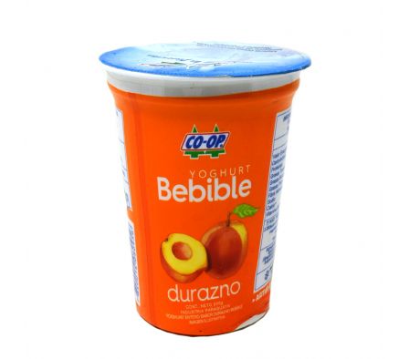 YOGUR ENTERO DURAZNO POTE CO-OP 200GR