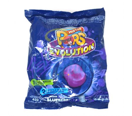 CHUPETIN EVOLUTION BLUEBER MR.POPS 18GR*24UNID(12)