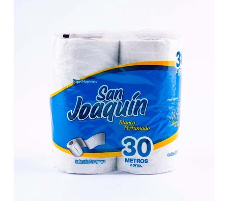 PAPEL HIGIENICO SAN JOAQUIN PERFUMADO 30MX4(12).