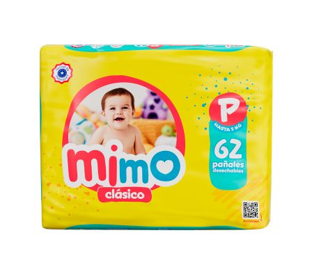 PAÑAL MEGA PACK PEQUEÑO MIMO 62 UND(4)