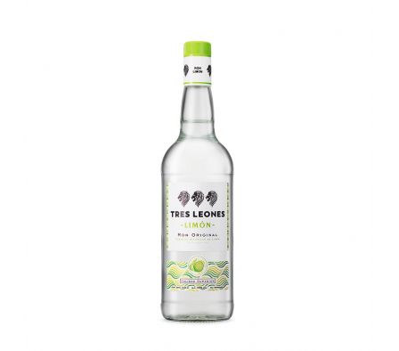 RON NATURAL DE LIMON TRES LEONES 750ML(6)