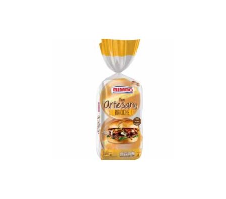 PAN DE HAMBURGUESA ARTESANAL BRIOCHE BIMBO 340GR