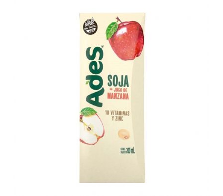 JUGO DE SOJA MANZANA ADES 200ML (6)