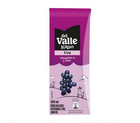 JUGO FRUTAL DE UVA DEL VALLE KAPO 200ML (6)