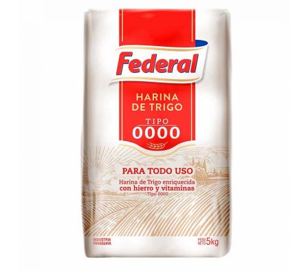 HARINA DE TRIGO 0000 FEDERAL 5KG 