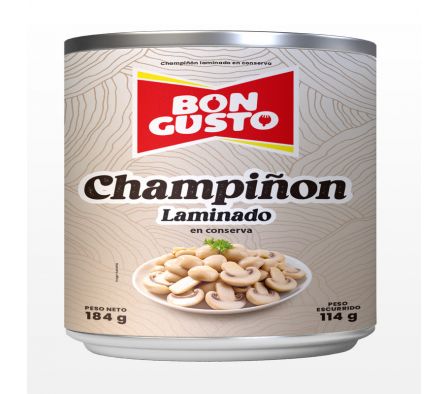 CHAMPIÑON BON GUSTO LATA 114GR (24)