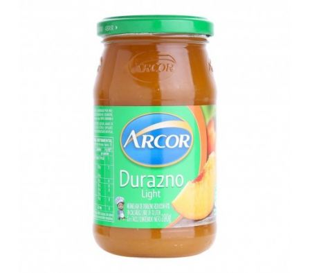 MERMELADA DE DURAZNO LIGHT ARCOR VIDRIO 390GR(12)