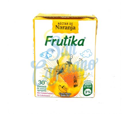 JUGO NECTAR DE NARANJA FRUTIKA 200ML (12)