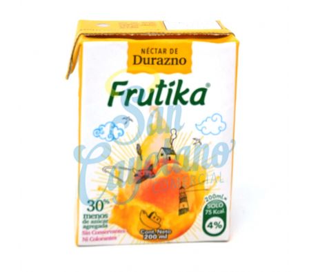 JUGO NECTAR DE DURAZNO FRUTIKA 200ML (12)