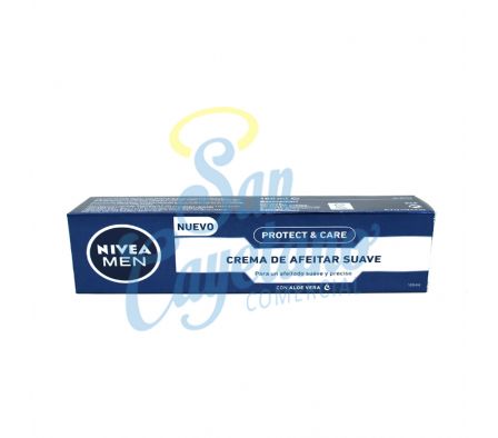 CREMA DE AFEITAR SUAVE PROTECT CARE NIVEA100ML(24)