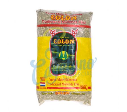 YERBA MATE TRAD MOLIENDA FINA COLON 500GR (20)
