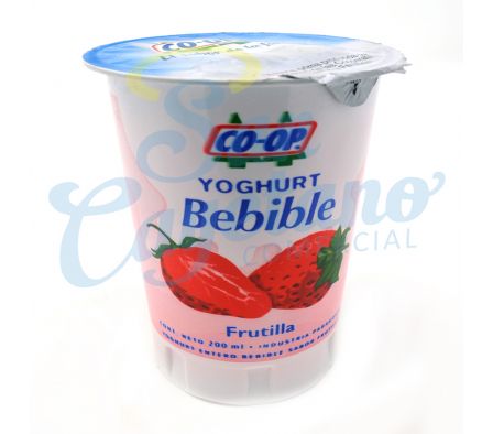 YOGUR ENTERO FRUTILLA POTE CO-OP 200GR
