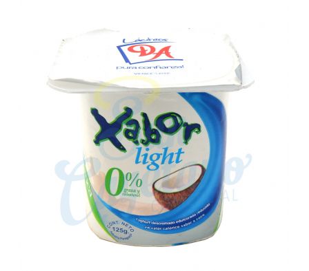 YOGUR LIGTH  XABOR COCO POTE DOÑA ANGELA 125GR.