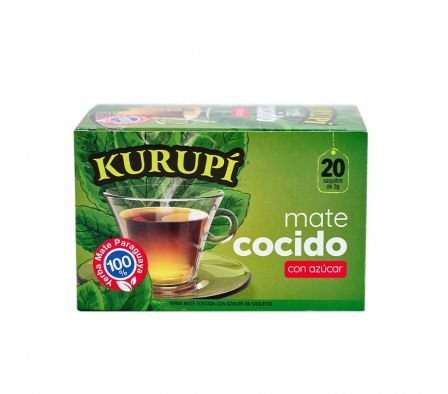 MATE COCIDO KURUPI CON AZUCAR 3 G X 20UND  (12)