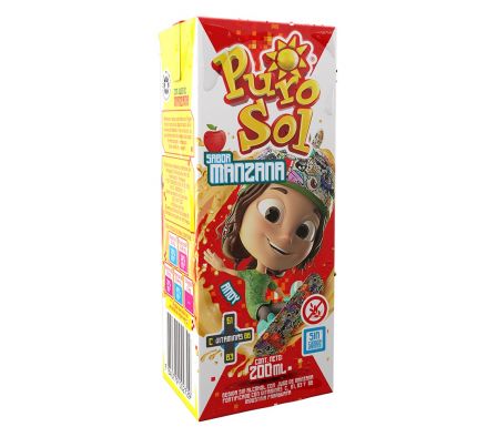 JUGO DE MANZANA PURO SOL 200ML (30)