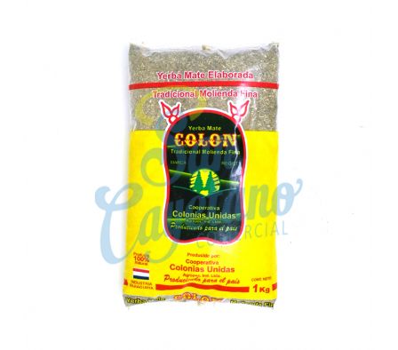 YERBA MATE TRAD MOLIENDA FINA COLON X 1 KG (10)