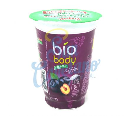YOGUR BIO CON FIBRA CIRUELA TREBOL 180GR 
