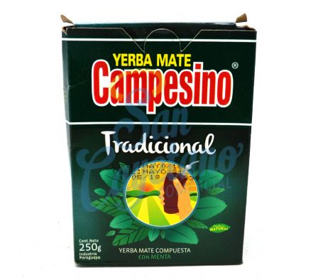 YERBA MATE HIERBAS NATURALES CAMPESINO X250GRS(20)