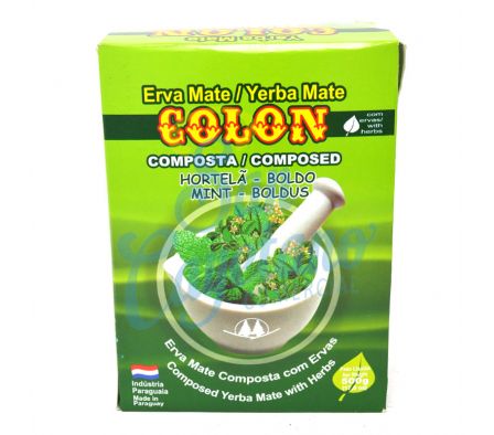 YERBA MATE MENTA/BOLDO COLON 500GRS (12)