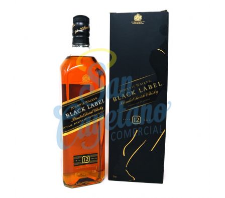 WHISKY ETIQUETA NEGRA JOHNNIE WALKER CAJA 1LT (12)