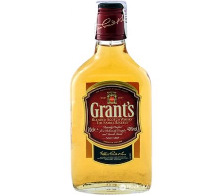 WHISKY  S/CAJA GRANTS 200ML (24)