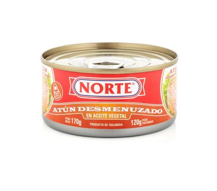 ATUN DESMENUZADO AL ACEITE NORTE 170GR (48)