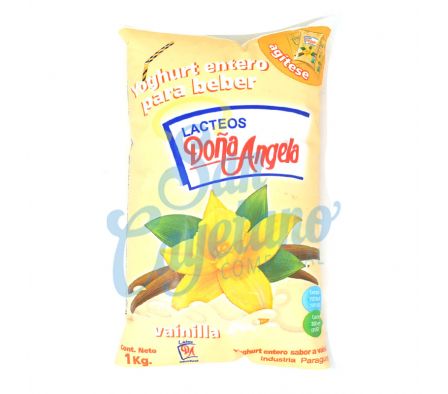 YOGUR ENTERO VAINILLA SACHET DOÑA ANGELA 1 LITRO