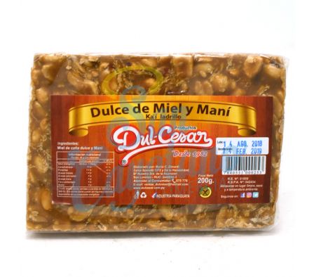 DULCE DE MIEL Y MANI DUL-CESAR 200G(36)