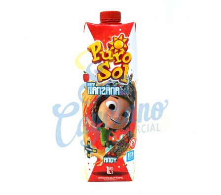 JUGO DE MANZANA PURO SOL 1 LITRO  (6)